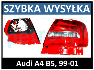 Audi A4 B5 99-01, Lampa tylna SEDAN nowa PRAWA