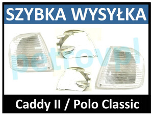 VW Caddy II Polo Classic, Kierunkowskaz biały L+P