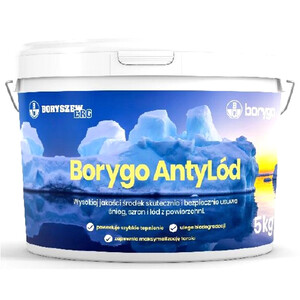 Antylód BORYGO - Sól drogowa usuwa śnieg, szron i lód 5kg