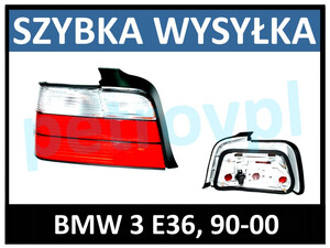 BMW E36 90-00, Lampa tylna SEDAN nowa LEWA