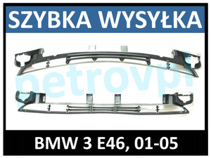BMW 3 E46 01-, Atrapa kratka zderzaka ŚRODEK