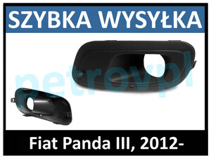Fiat Panda 12-, Atrapa kratka zderzaka hal LEWA