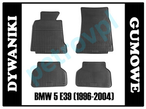 BMW 5 E39 96-04, Dywaniki PETEX gumowe ORYGINAŁ