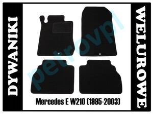 Mercedes E kl W210 95-03, Dywaniki WELUROWE 0,8cm!