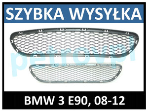BMW 3 E90 08-12, Atrapa kratka zderzaka ŚRODEK