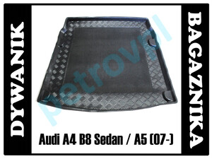 Audi A4 B8 / A5 07-, Dywanik wkład bagażnika SEDAN
