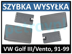 VW Golf III/Vento 91-, Blenda krótka CZARNA L+P kpl