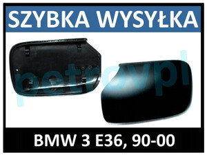 BMW 3 E36 90-00, Obudowa lusterka mal. nowa PRAWA