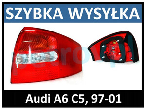 Audi A6 C5 97-01, Lampa tylna Sedan HELLA nowa PRAWA