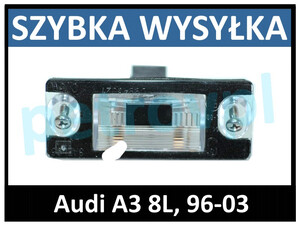 Audi A3 8L 96-, Lampka tablicy rejestracyjnej NOWA
