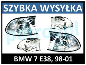 BMW 7 E38 98-01, Kierunkowskaz biały nowy L+P kpl