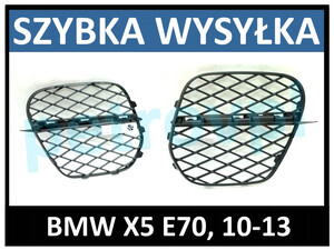 BMW X5 E70 10-13, Atrapa kratka zderzaka LEWA