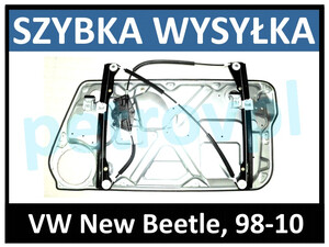 VW New Beetle 98-, Podnośnik szyby ELE przód PRAWY