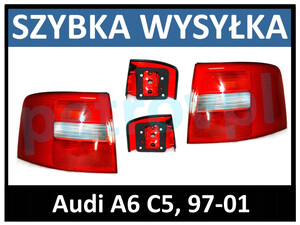 Audi A6 C5 97-01, Lampa tylna Kombi HELLA nowa L+P kpl
