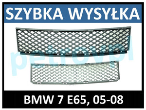 BMW 7 E65 05-08, Atrapa kratka zderzaka new ŚRODEK