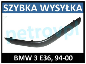 BMW 3 E36 94-00, Listwa nakładka zderzaka PRAWA