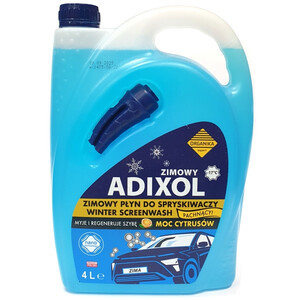 Płyn do spryskiwaczy ORGANIKA - Adixol zimowy cytrus -17'C 4L