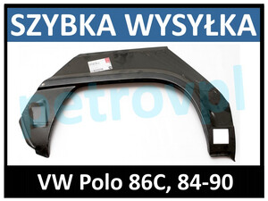 VW Polo 84-90, Reperaturka błotnika 3D TYŁ PRAWA