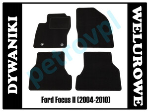 Ford Focus II 2004-2010, Dywaniki WELUROWE 0,8cm!