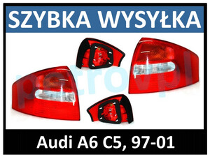 Audi A6 C5 97-01, Lampa tylna Sedan HELLA nowa L+P kpl