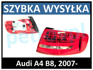 Audi A4 B8 08-, Lampa tylna Kombi LED zewn. PRAWA