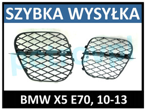 BMW X5 E70 10-13, Atrapa kratka zderzaka PRAWA