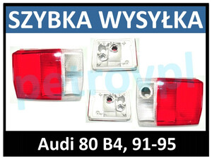 Audi 80 B4 91-95, Lampa tylna SEDAN wewn. L+P kpl