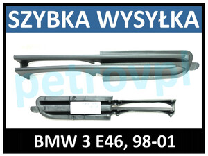 BMW 3 E46 98-01, Atrapa kratka zderzaka nowa LEWA