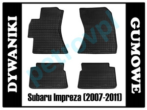 Subaru Impreza 07-, Dywaniki PETEX gumowe ORYGINAŁ