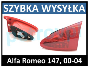 Alfa Romeo 147 00-, Lampa tylna tył wewn. PRAWA