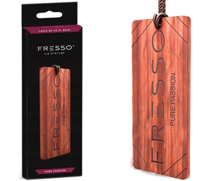 Drewniana zawieszka zapachowa FRESSO - zapach PURE PASSION