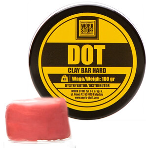 Glinka do lakieru WORK STUFF - Dot Clay Bar Hard 100g twarda