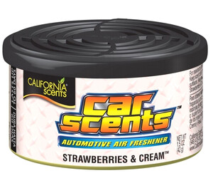 CALIFORNIA CAR SCENTS - zapach truskawek z kremem - STRAWBERRIES & CREAM