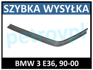 BMW 3 E36 90-00, Spoiler hokej zderzaka LEWY