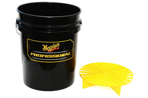 Wiadro profesjonalne MEGUIARS - Professional Wash Bucket - Black 18,9L + separator Grit Guard