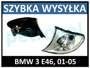 BMW 3 E46 01-05, Kierunkowskaz biały nowy ORYG. LEWY