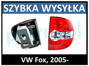 VW Fox 2005-, Lampa tylna ORYGINAŁ nowa PRAWA
