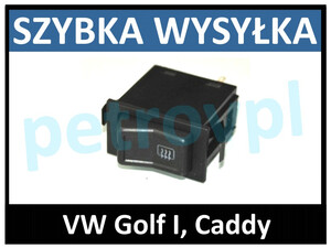 VW Golf I Caddy, Przełącznik ogrzewania szyby