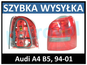 Audi A4 B5 94-98, Lampa tylna KOMBI dymiona PRAWA