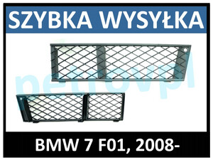 BMW 7 F01 2008-, Atrapa kratka zderzaka nowa LEWA