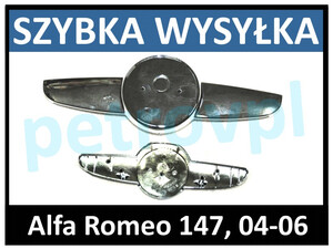 Alfa 147 04-06, Listwa atrapy grilla CHROM nowa