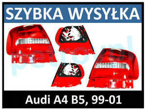 Audi A4 B5 99-01, Lampa tylna SEDAN nowa L+P kpl