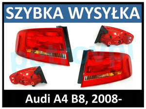 Audi A4 B8 08-, Lampa tylna Sedan nowa L+P kpl