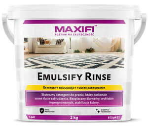 Czyszczenie tapicerki/wykładzin detergent MAXIFI - Emulsify Rinse 2kg
