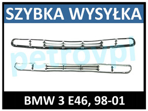 BMW 3 E46 98-01, Atrapa kratka zderzaka new ŚRODEK