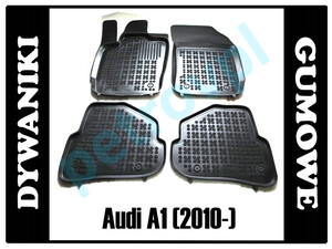Audi A1 2010-, Dywaniki KORYTKA gumowe RANT 3cm
