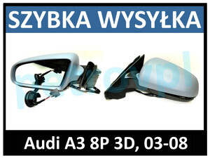 Audi A3 8P 03-08 3D, Lusterko ELE mal LEWE nowe
