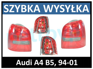 Audi A4 B5 94-98, Lampa tylna KOMBI dymiona L+P
