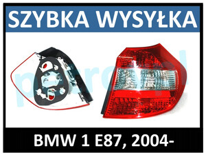 BMW 1 E87 2004-, Lampa tylna nowa PRAWA