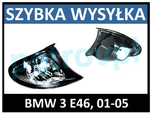 BMW 3 E46 01-05, Kierunkowskaz czarny nowy ORYG. PRAWY